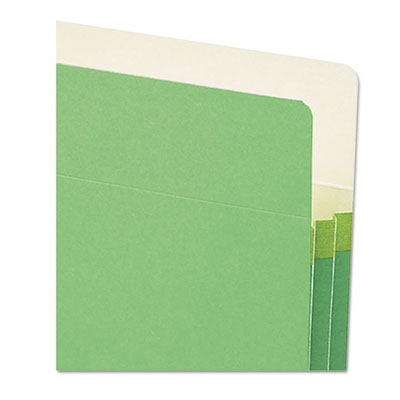 Colored File Pockets, 1.75" Expansion, Letter Size, Green OrdermeInc OrdermeInc