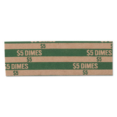 PAP-R PRODUCTS Flat Coin Wrappers, Dimes, $5, 1000 Wrappers/Box - OrdermeInc