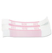 PAP-R PRODUCTS Currency Straps, Pink, $250 in Dollar Bills, 1000 Bands/Pack - OrdermeInc