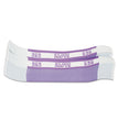 PAP-R PRODUCTS Currency Straps, Violet, $2,000 in $20 Bills, 1000 Bands/Pack - OrdermeInc