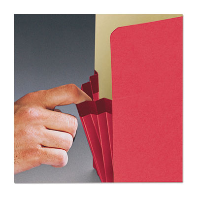 Colored File Pockets, 1.75" Expansion, Letter Size, Red OrdermeInc OrdermeInc