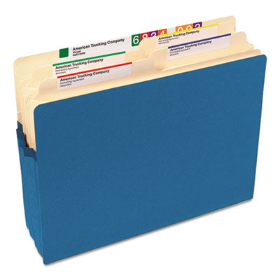 Colored File Pockets, 1.75" Expansion, Letter Size, Blue OrdermeInc OrdermeInc