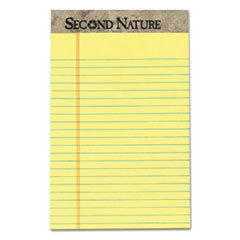 TOPS™ Second Nature Recycled Ruled Pads, Narrow Rule, 50 Canary-Yellow 5 x 8 Sheets, Dozen OrdermeInc OrdermeInc