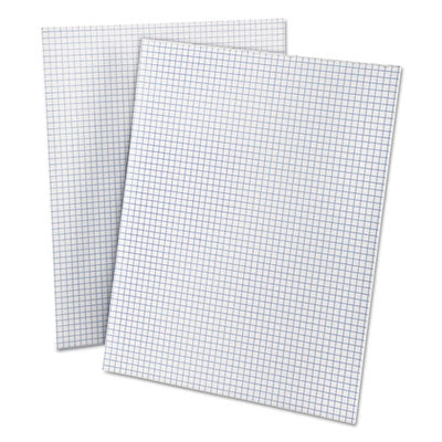 Quadrille Pads, Quadrille Rule (4 sq/in), 50 White (Heavyweight 20 lb Bond) 8.5 x 11 Sheets OrdermeInc OrdermeInc