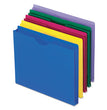 TOPS BUSINESS FORMS Poly File Jackets, Straight Tab, Letter Size, Assorted Colors, 10/Pack - OrdermeInc