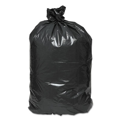 Linear Low Density Recycled Can Liners, 60 gal, 2 mil, 38" x 58", Black, 10 Bags/Roll, 10 Rolls/Carton OrdermeInc OrdermeInc