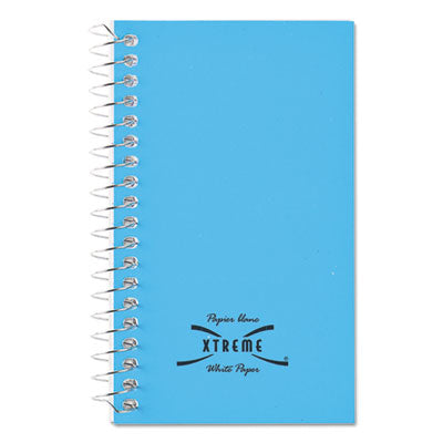 Paper Blanc Xtreme White Wirebound Memo Books, Narrow Rule, Randomly Assorted Cover Color, (60) 5 x 3 Sheets - OrdermeInc