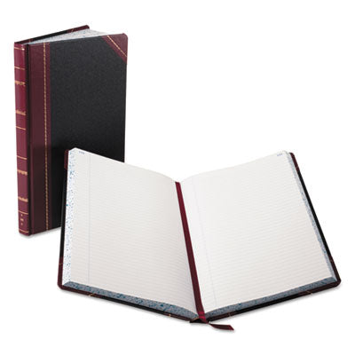 Record and Account Book, Custom Rule, Black/Red/Gold Cover, 13.75 x 8.38 Sheets, 300 Sheets/Book OrdermeInc OrdermeInc