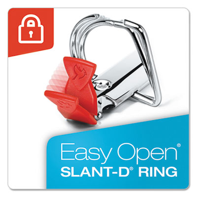CARDINAL BRANDS INC. Premier Easy Open ClearVue Locking Slant-D Ring Binder, 3 Rings, 5" Capacity, 11 x 8.5, White - OrdermeInc
