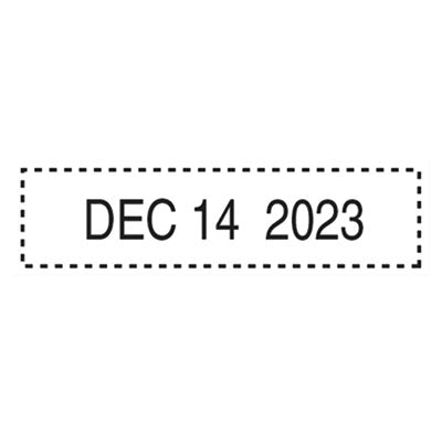 Trodat® Professional Date Stamp, Self-Inking, 1.63" x 0.38", Black OrdermeInc OrdermeInc