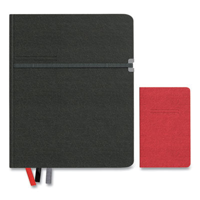 TRU RED™ Large Mastery Journal with Pockets, 1-Subject, Narrow Rule, Black/Red Cover, (192) 10 x 8 Sheets OrdermeInc OrdermeInc