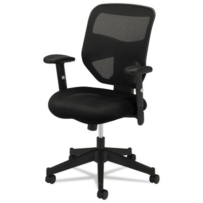 VL531 Mesh High-Back Task Chair with Adjustable Arms, Supports Up to 250 lb, 18" to 22" Seat Height, Black OrdermeInc OrdermeInc