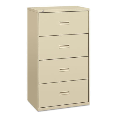 400 Series Lateral File, 4 Legal/Letter-Size File Drawers, Putty, 30" x 18" x 52.5" OrdermeInc OrdermeInc