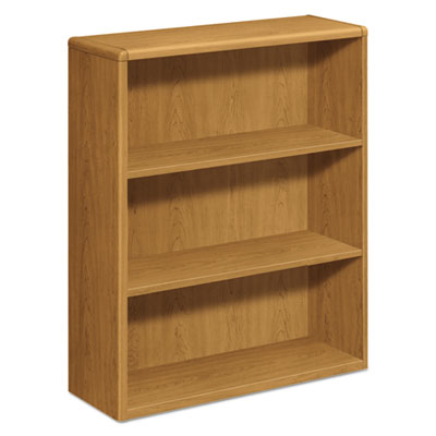 10700 Series Wood Bookcase, Three-Shelf, 36w x 13.13d x 43.38h, Harvest OrdermeInc OrdermeInc
