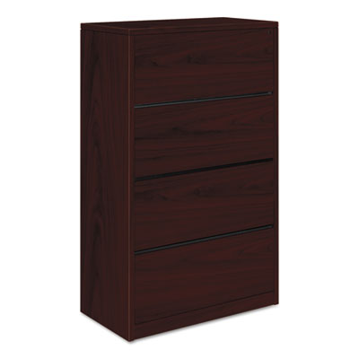 10500 Series Lateral File, 4 Legal/Letter-Size File Drawers, Mahogany, 36" x 20" x 59.13" OrdermeInc OrdermeInc