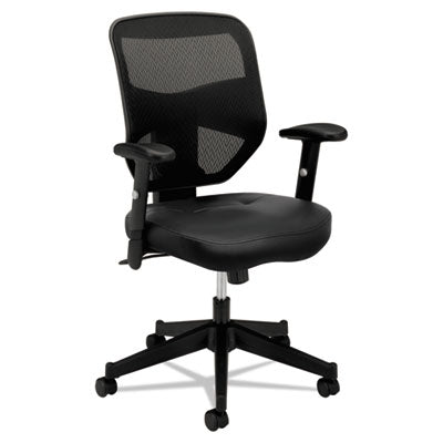 VL531 Mesh High-Back Task Chair with Adjustable Arms, Supports Up to 250 lb, 18" to 22" Seat Height, Black OrdermeInc OrdermeInc