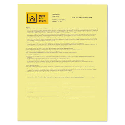 xerox™ Revolution Digital Carbonless Paper, 1-Part, 8.5 x 11, Canary, 500/Ream OrdermeInc OrdermeInc