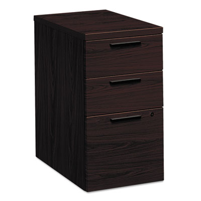 10500 Series Mobile Pedestal File, Left or Right, 3-Drawers: Box/Box/File, Legal/Letter, Mahogany, 15.75" x 22.75" x 28" OrdermeInc OrdermeInc