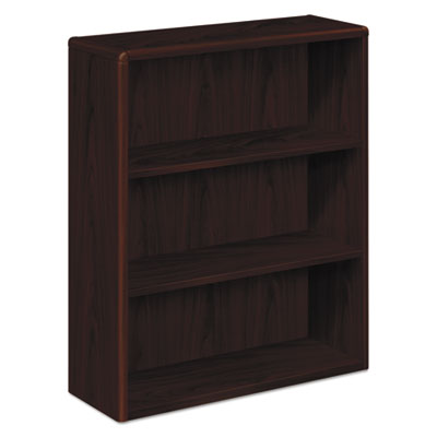 10700 Series Wood Bookcase, Three-Shelf, 36w x 13.13d x 43.38h, Mahogany OrdermeInc OrdermeInc