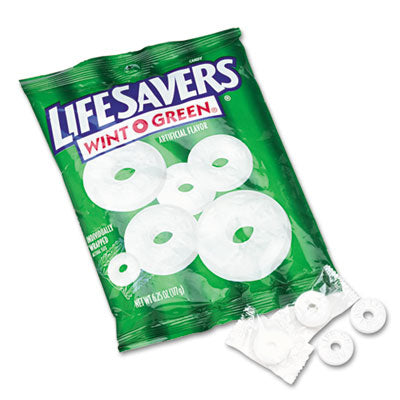 LifeSavers® Hard Candy Mints, Wint-O-Green, Individually Wrapped, 6.25 oz Bag - OrdermeInc