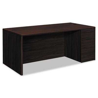 10700 Series Single Pedestal Desk with Full-Height Pedestal on Right, 72" x 36" x 29.5", Mahogany OrdermeInc OrdermeInc