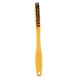 RUBBERMAID COMMERCIAL PROD. Synthetic-Fill Tile and Grout Brush, Black Plastic Bristles, 2.5" Brush, 8.5" Yellow Plastic Handle - OrdermeInc