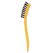 RUBBERMAID COMMERCIAL PROD. Synthetic-Fill Tile and Grout Brush, Black Plastic Bristles, 2.5" Brush, 8.5" Yellow Plastic Handle - OrdermeInc