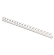 Fellowes® Plastic Comb Bindings, 1/2" Diameter, 90 Sheet Capacity, White, 100/Pack OrdermeInc OrdermeInc