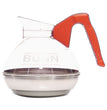 BUNN-O-MATIC 64 oz. Easy Pour Decanter, Orange Handle