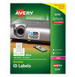 AVERY PRODUCTS CORPORATION Durable Permanent ID Labels with TrueBlock Technology, Laser Printers, 1.25 x 1.75, White, 32/Sheet, 50 Sheets/Pack