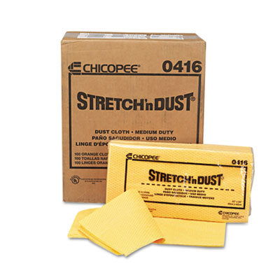 Stretch 'n Dust Cloths, 23.25 x 24, Orange/Yellow, 20/Bag, 5 Bags/Carton OrdermeInc OrdermeInc