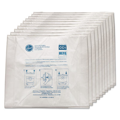 Disposable Vacuum Bags, HEPA CC1, 10/Pack OrdermeInc OrdermeInc