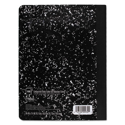 MEAD PRODUCTS Square Deal Composition Book, Medium/College Rule, Black Cover, (100) 9.75 x 7.5 Sheets - OrdermeInc