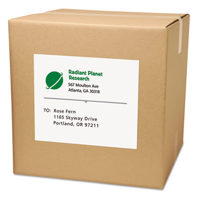 White Shipping Labels-Bulk Packs, Inkjet/Laser Printers, 8.5 x 11, White, 250/Box OrdermeInc OrdermeInc