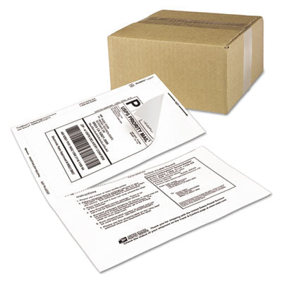 Shipping Labels with Paper Receipt and TrueBlock Technology, Inkjet/Laser Printers, 5.06 x 7.63, White, 50/Pack OrdermeInc OrdermeInc