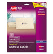 AVERY PRODUCTS CORPORATION Matte Clear Easy Peel Mailing Labels w/ Sure Feed Technology, Inkjet Printers, 1 x 2.63, Clear, 30/Sheet, 10 Sheets/Pack