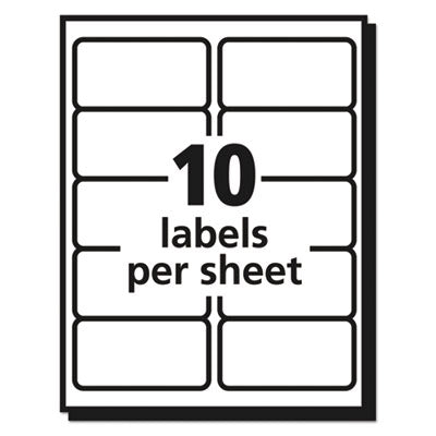 Matte Clear Easy Peel Mailing Labels w/ Sure Feed Technology, Inkjet Printers, 2 x 4, Clear, 10/Sheet, 10 Sheets/Pack OrdermeInc OrdermeInc