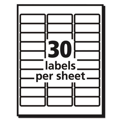 Matte Clear Easy Peel Mailing Labels w/ Sure Feed Technology, Laser Printers, 1 x 2.63, Clear, 30/Sheet, 25 Sheets/Box OrdermeInc OrdermeInc