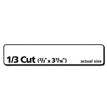 AVERY PRODUCTS CORPORATION Removable File Folder Labels with Sure Feed Technology, 0.66 x 3.44, White, 30/Sheet, 25 Sheets/Pack