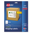 AVERY PRODUCTS CORPORATION Shipping Labels with TrueBlock Technology, Inkjet Printers, 8.5 x 11, White, 25/Pack