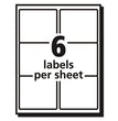 Matte Clear Easy Peel Mailing Labels w/ Sure Feed Technology, Laser Printers, 3.33 x 4, Clear, 6/Sheet, 10 Sheets/Pack OrdermeInc OrdermeInc