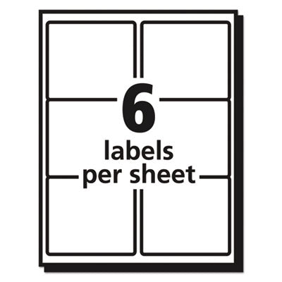 Matte Clear Easy Peel Mailing Labels w/ Sure Feed Technology, Laser Printers, 3.33 x 4, Clear, 6/Sheet, 10 Sheets/Pack OrdermeInc OrdermeInc