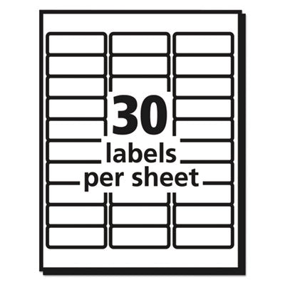 Matte Clear Easy Peel Mailing Labels w/ Sure Feed Technology, Inkjet Printers, 1 x 2.63, Clear, 30/Sheet, 25 Sheets/Pack OrdermeInc OrdermeInc