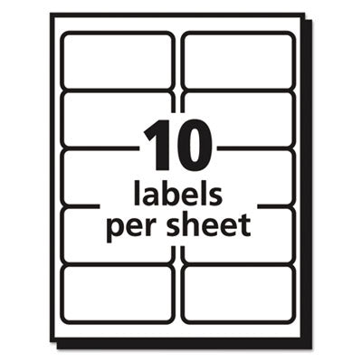 Matte Clear Easy Peel Mailing Labels w/ Sure Feed Technology, Inkjet Printers, 2 x 4, Clear, 10/Sheet, 25 Sheets/Pack OrdermeInc OrdermeInc