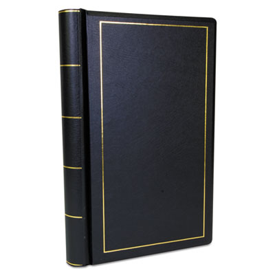 Looseleaf Corporation Minute Book, 1-Subject, Unruled, Black/Gold Cover, (250) 14 x 8.5 Sheets OrdermeInc OrdermeInc