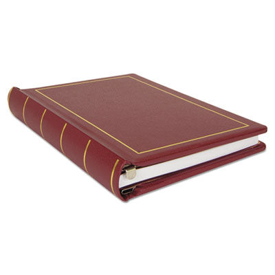 Looseleaf Corporation Minute Book, 1-Subject, Unruled, Red/Gold Cover, (250) 11 x 8.5 Sheets OrdermeInc OrdermeInc