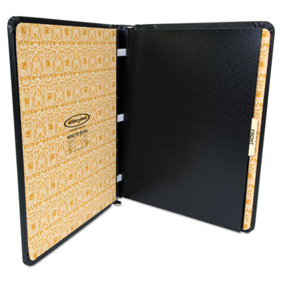 Looseleaf Corporation Minute Book, 1-Subject, Unruled, Black/Gold Cover, (250) 11 x 8.5 Sheets OrdermeInc OrdermeInc