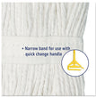 Premium Cut-End Wet Mop Heads, Cotton, 24oz, White, 12/Carton OrdermeInc OrdermeInc