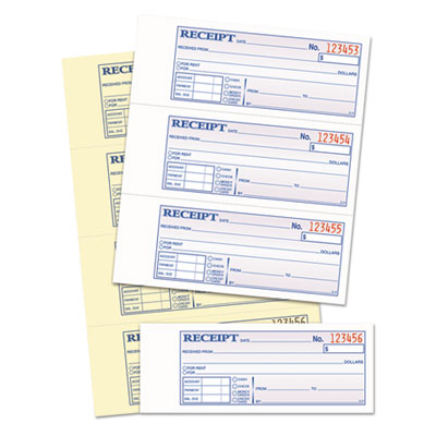 Money and Rent Receipt Books, Account + Payment Sections, Two-Part Carbonless, 7.13 x 2.75, 4 Forms/Sheet, 400 Forms Total OrdermeInc OrdermeInc