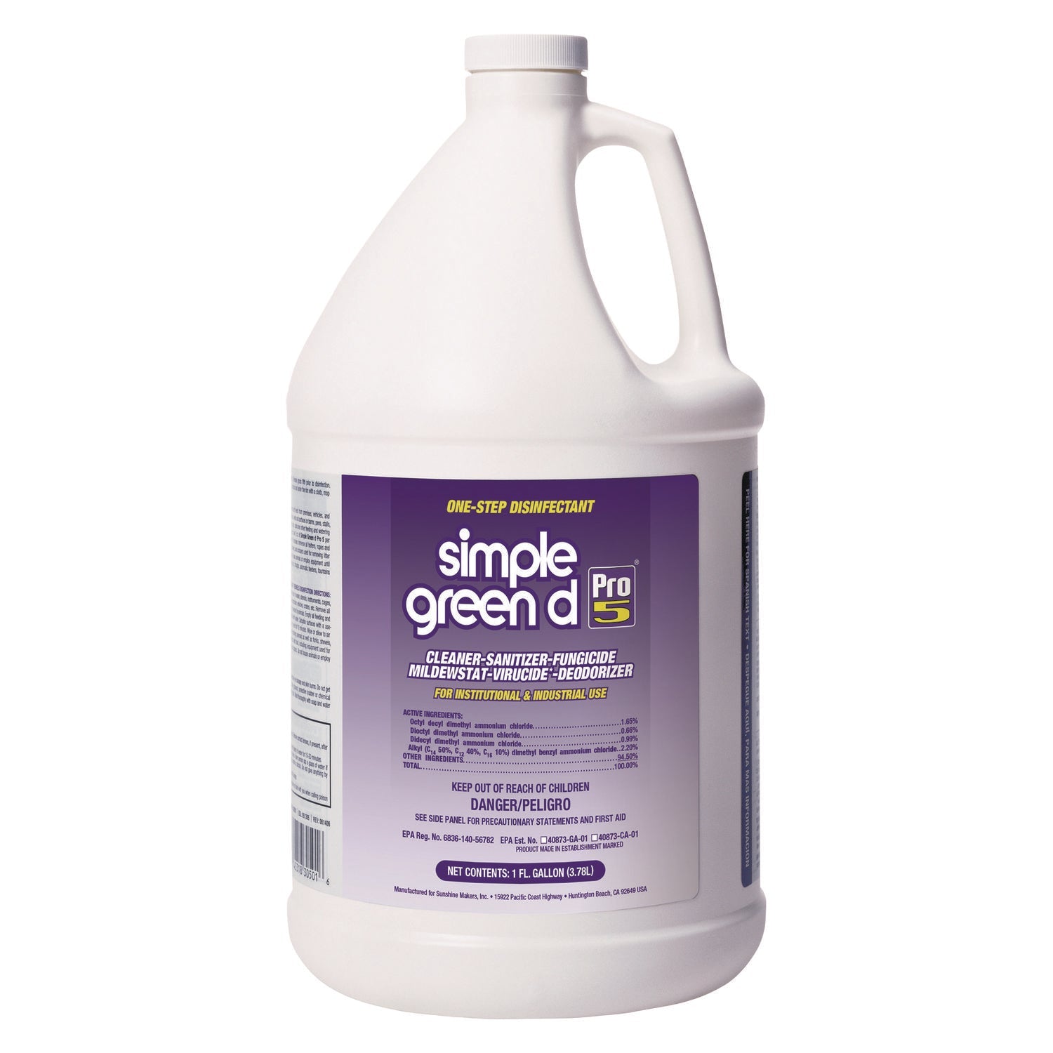 d Pro 5 Disinfectant, 1 gal Bottle, 4/Carton - OrderMe